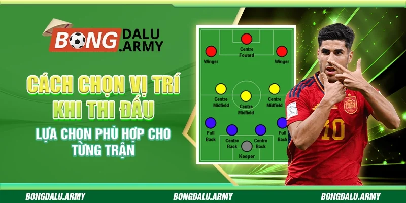 Cách chọn vị trí khi thi đấu - Lựa chọn phù hợp cho từng trận