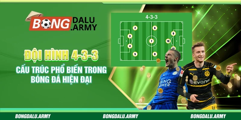 Đội hình 4-3-3 - Cấu trúc phổ biến trong bóng đá hiện đại